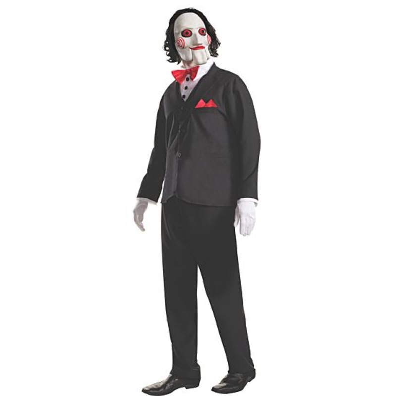 BILLY SAW MOVIE PUPPET COSTUME - ADULT