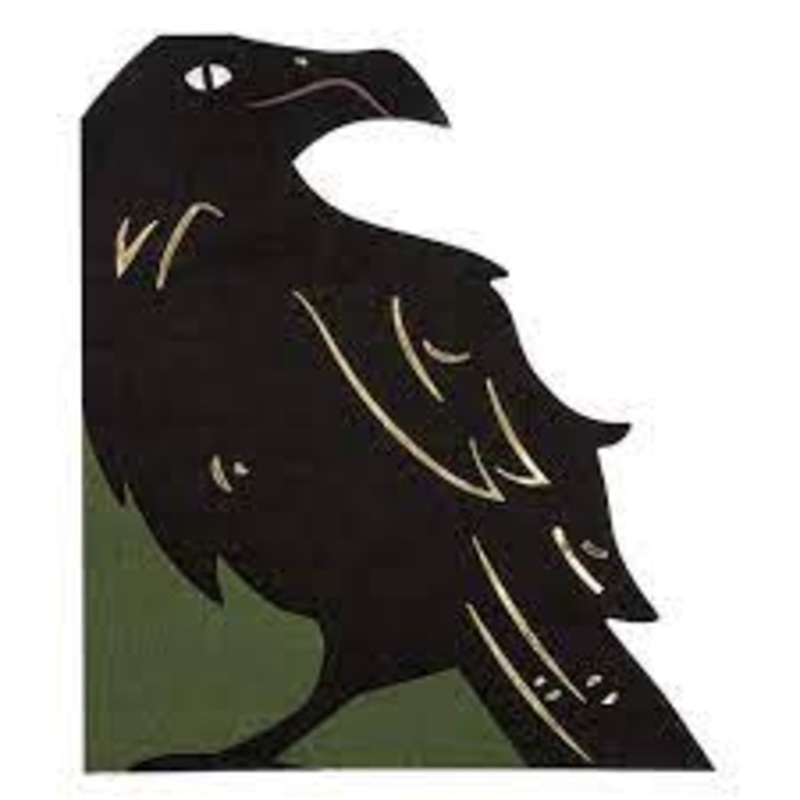 Celestial Halloween Raven Napkin