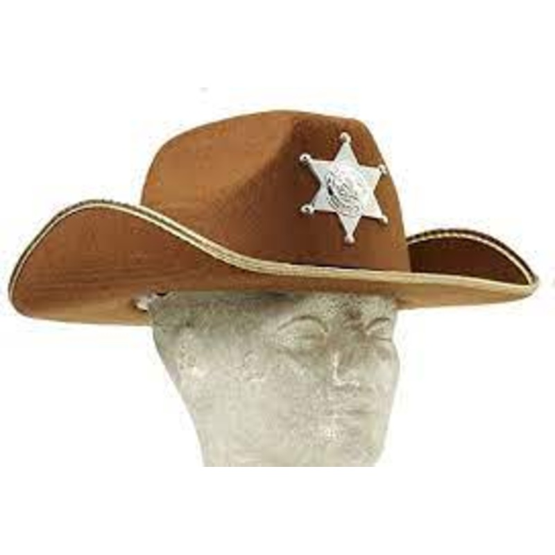 Child Brown Sheriff Cowboy Hat