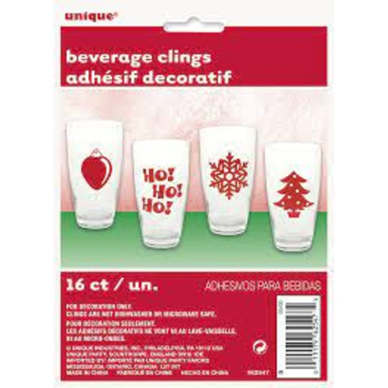 Christmas Beverage Clings