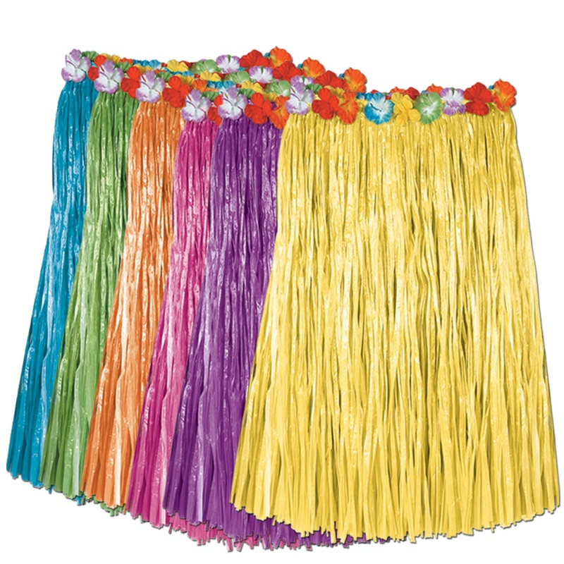 HULA SKIRT - ASST COLORS