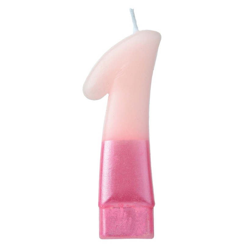 Pink Ombre Candle- #1