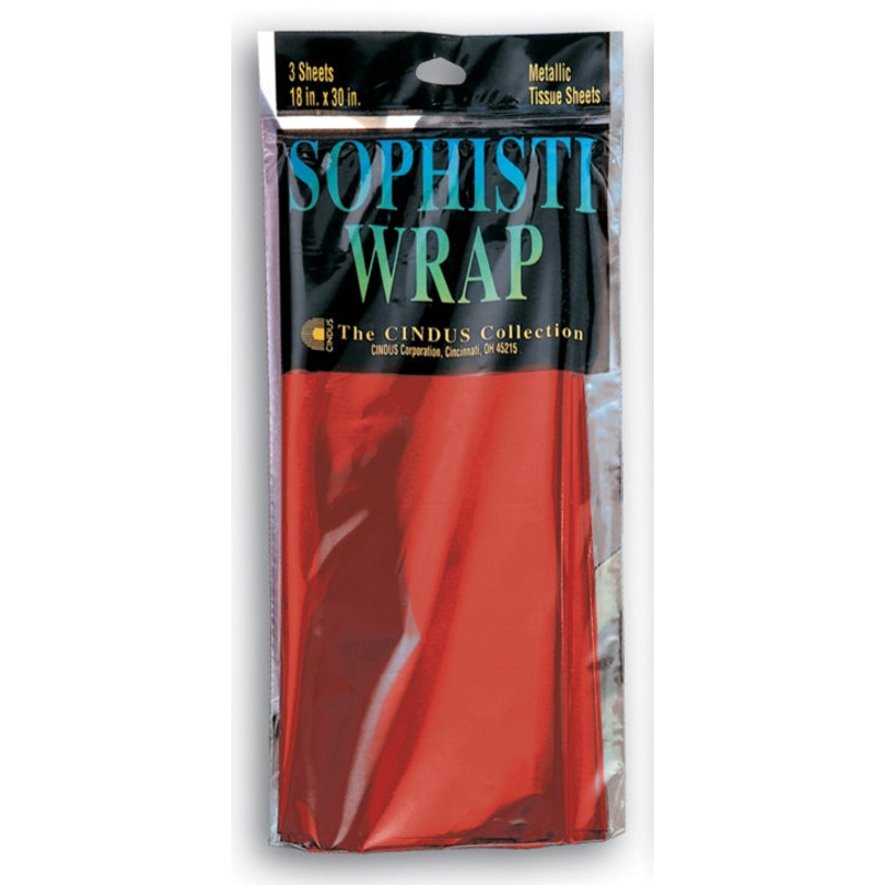 SOPHISTI WRAP - RED 18" X 30"  3/SHEETS