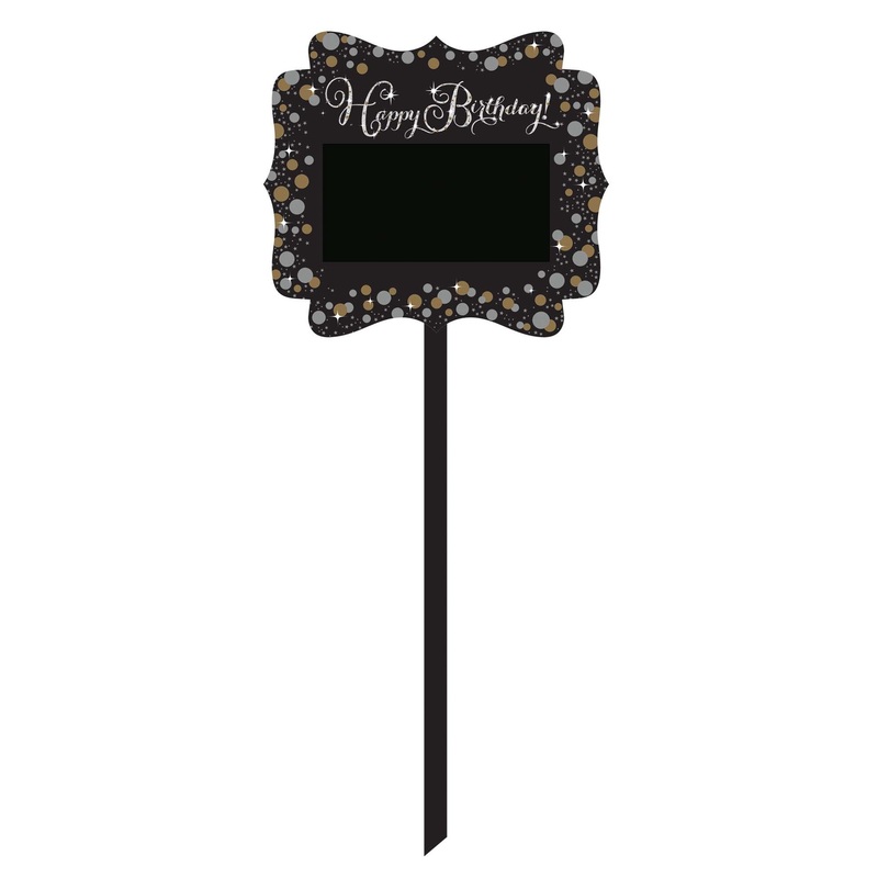 SPARKLING BIRTHDAY YARD SIGN