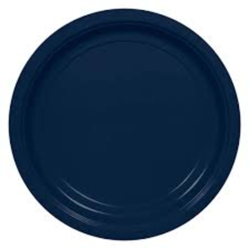 True Navy Blue 9" Paper Plates 20ct.