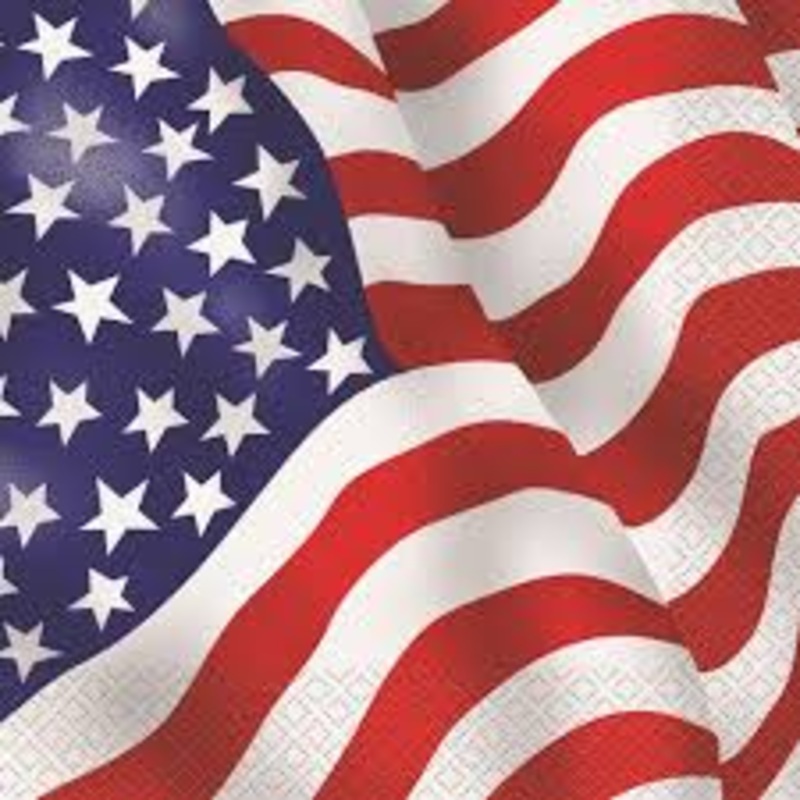 USA Flag Luncheon Napkins