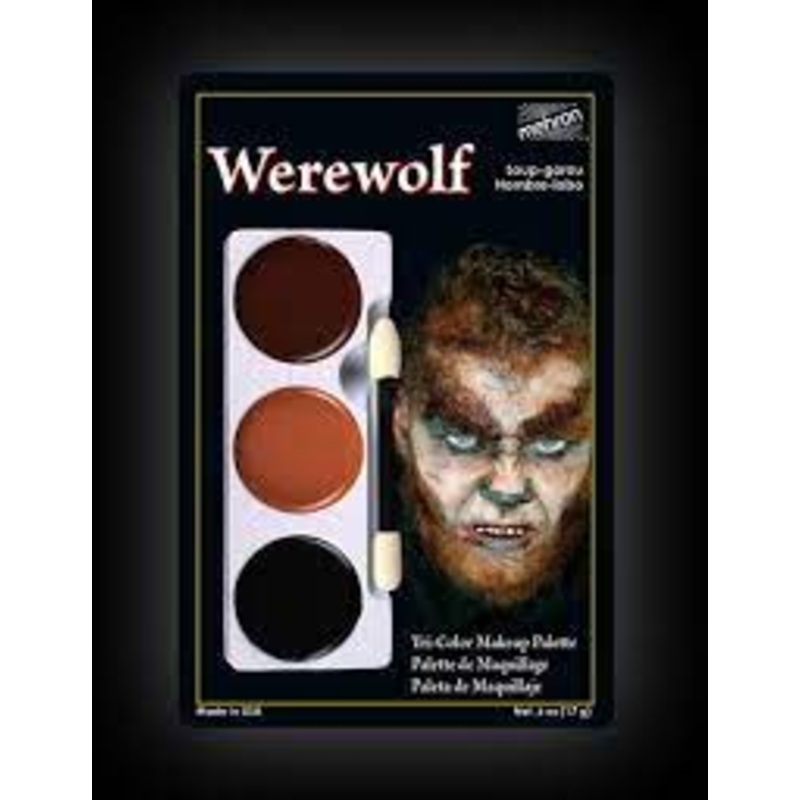 Werewolf Tri-Color Greasepaint Makeup