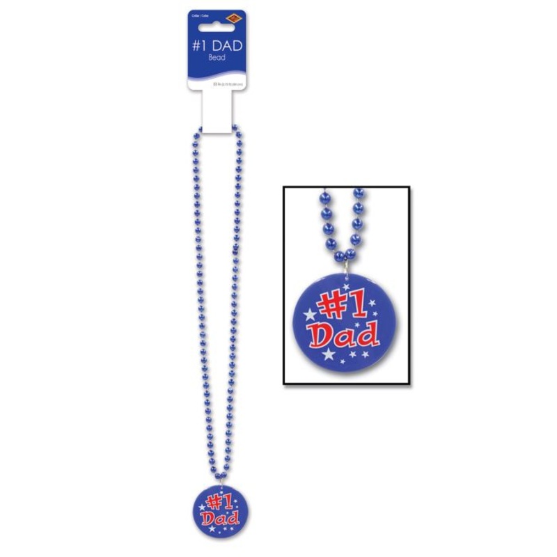 #1 Dad Beaded Necklace