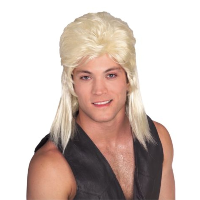 Blonde Mullet Wig - Adult Sized