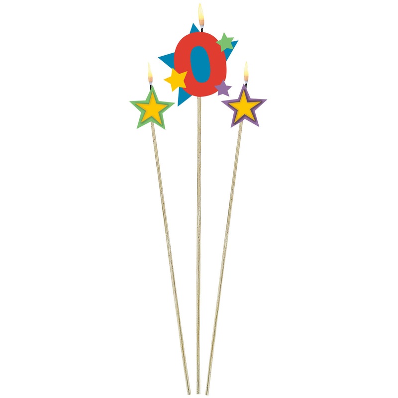 CANDLE - #0 ON A STICK