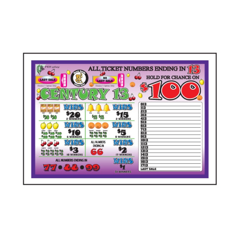 CENTURY 13 JAR TAB, 1920 TICKETS