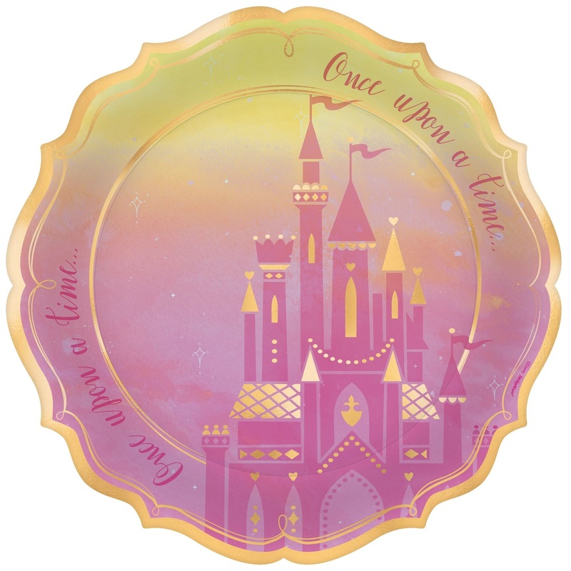 DISNEY PRINCESS 10" METALLIC PLATES