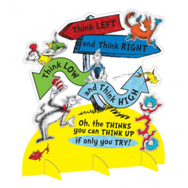Dr. Seuss Directional Sign Table Decoration