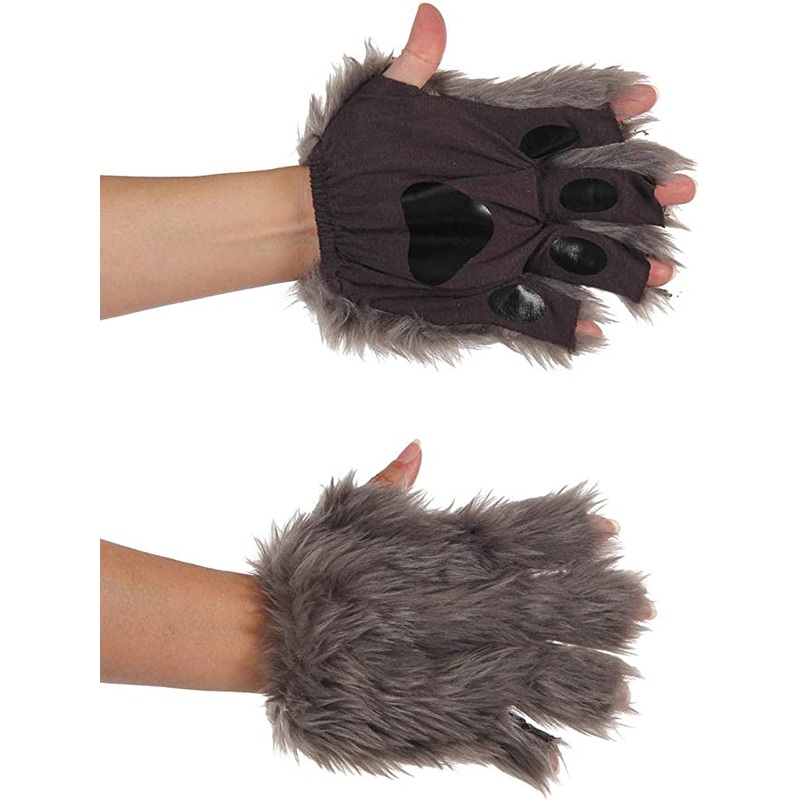 Fingerless Gray Paws