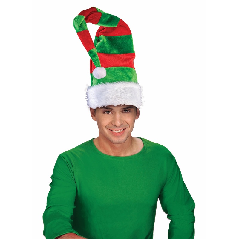 LONG STRIPED ELF HAT