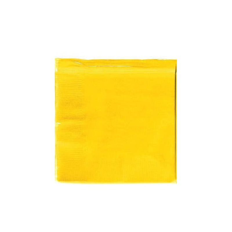 NAPKIN - SUNSHINE YELLOW 100 CT/PKG       BEVERAGE