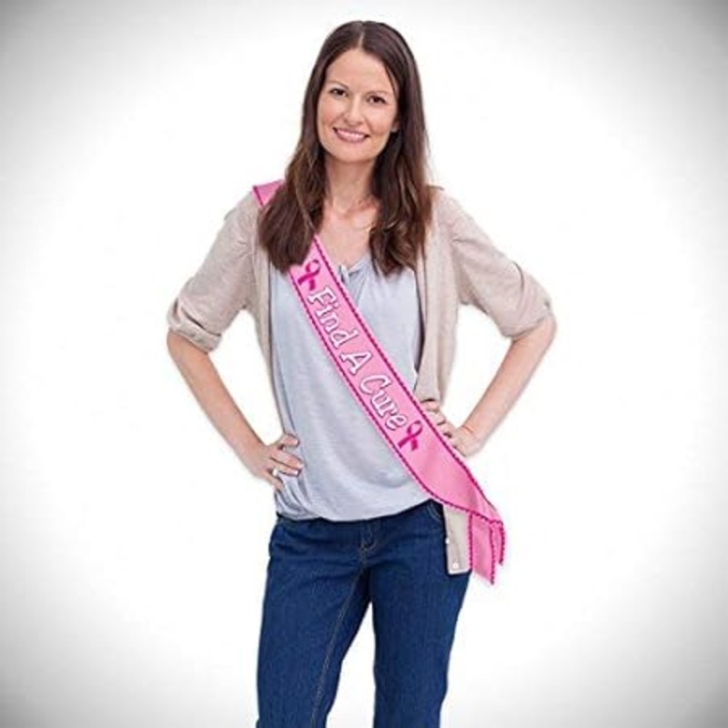 Pink Ribbon Find A Cure Pink Sash