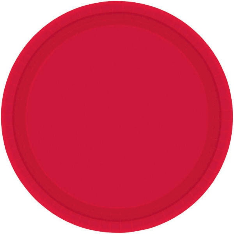 Ruby Red 10" Paper Plates - 20ct.