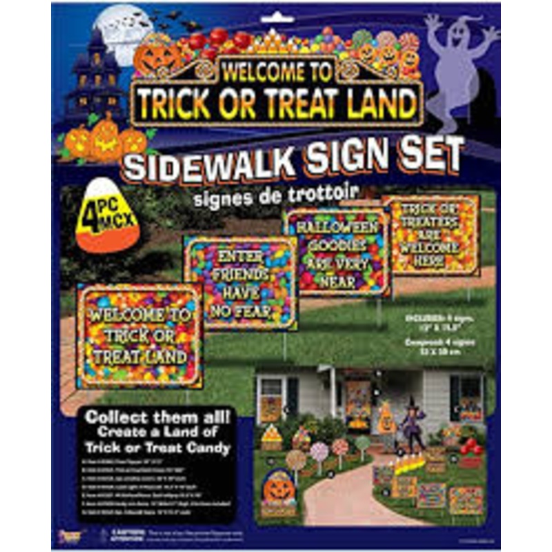 Trick or Treat Sidewalk Signs