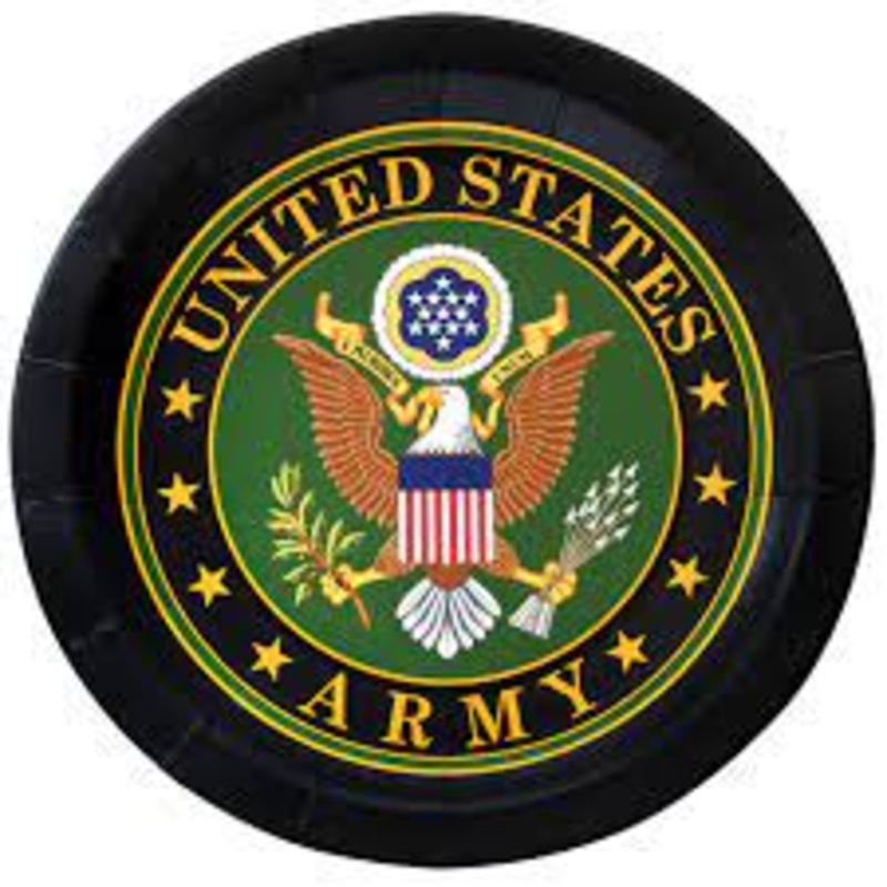 U.S. ARMY 9" PAPER PLATES