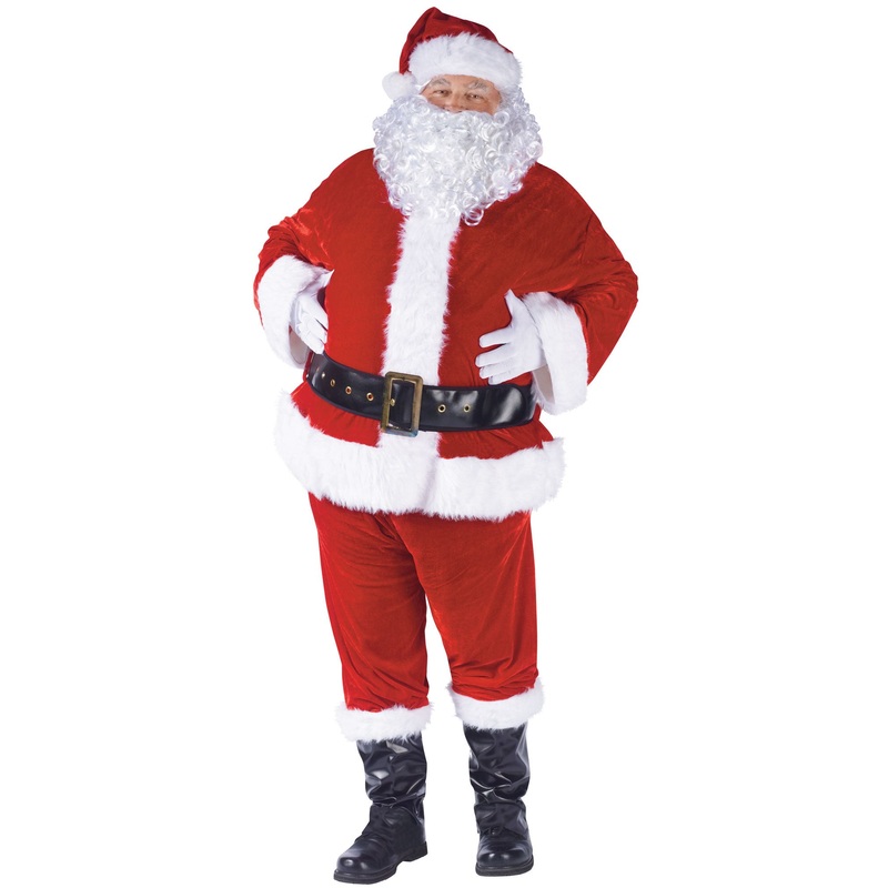 Velour Santa Suit Costume