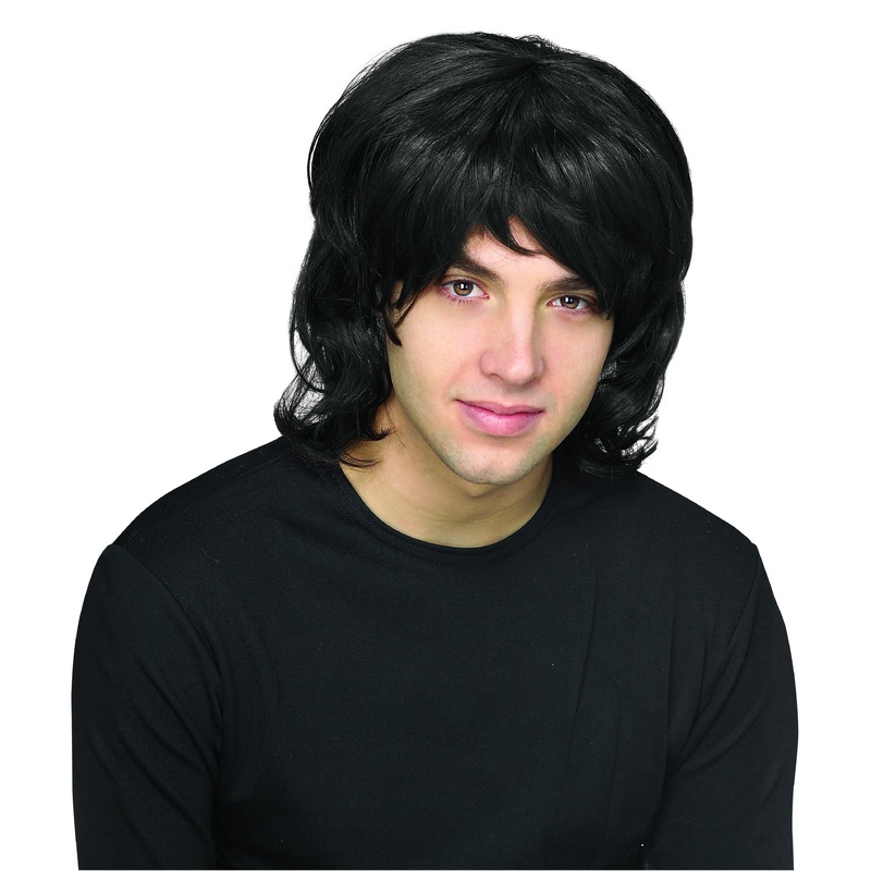 WIG - 70's SHAG BLACK                 ADULT