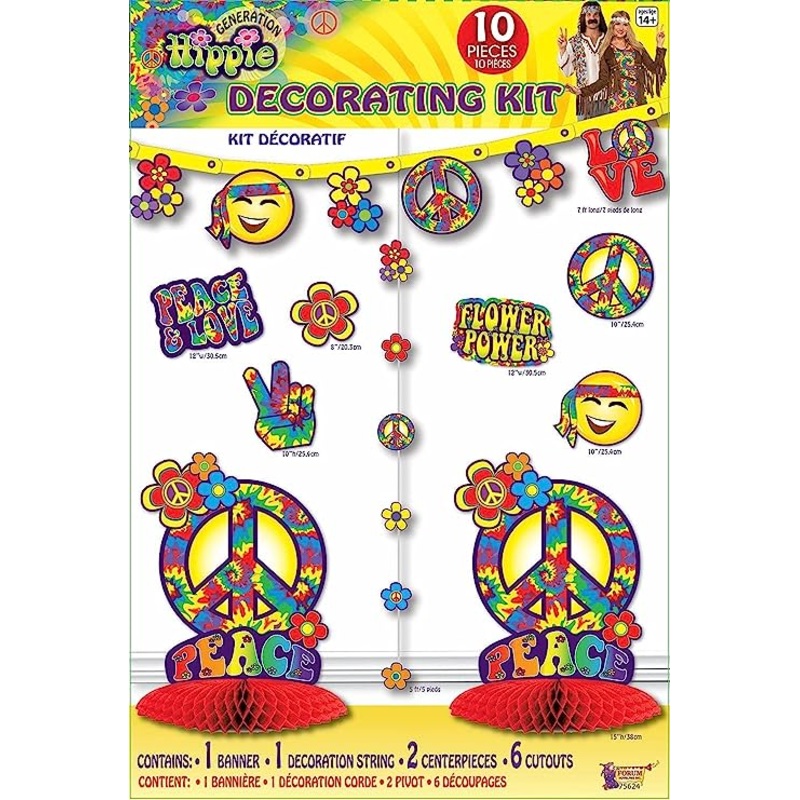 Deco Kit Hippie 10PC