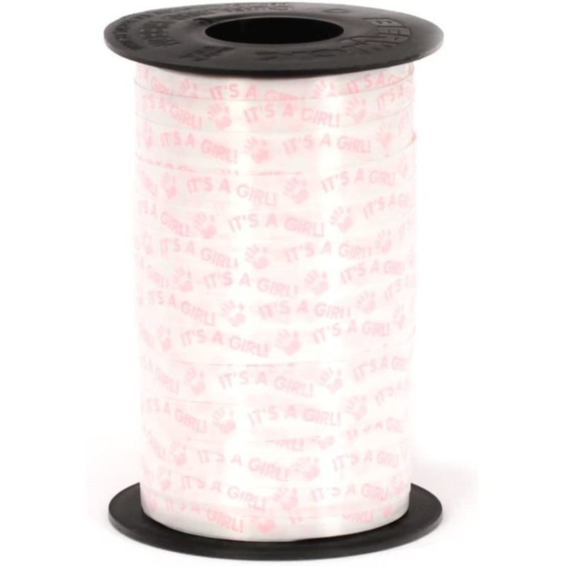 It's A Girl Curling Ribbon 3/16" X 250 Yards