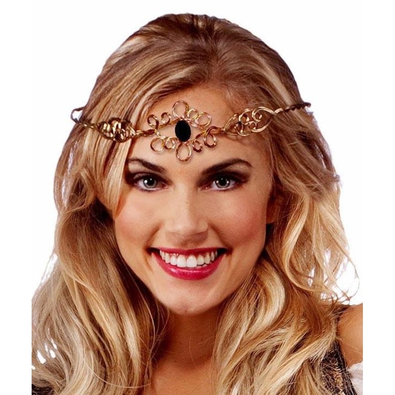 Medieval Crown - Gold w/Black Stone