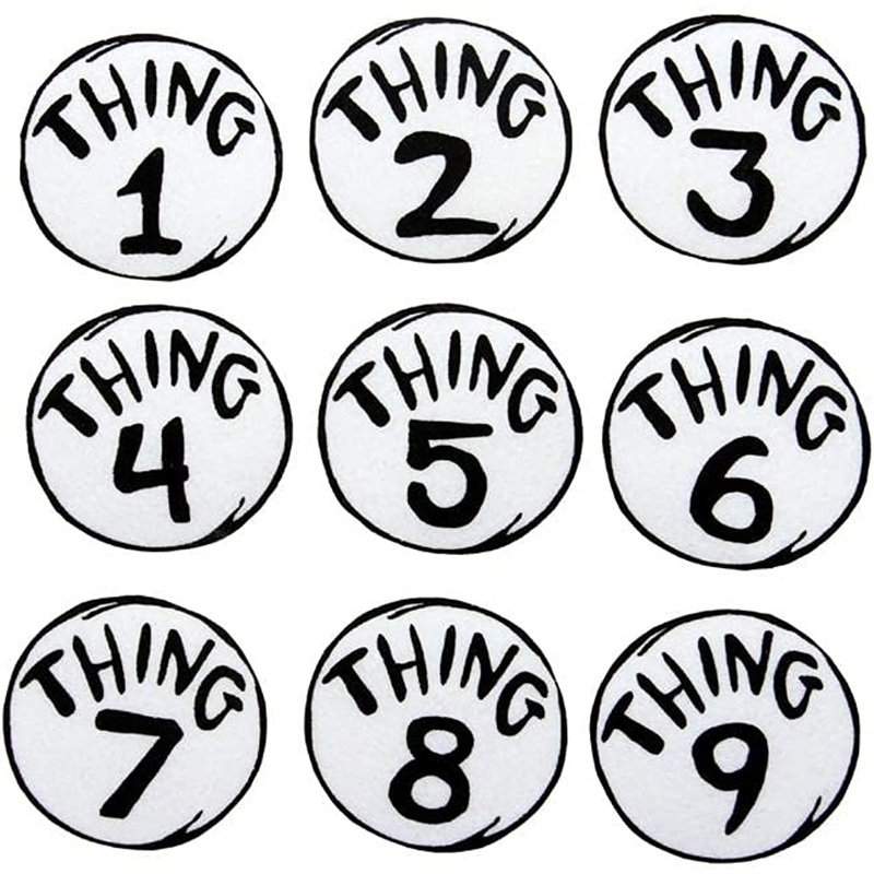 Thing 1-9 Patches Set