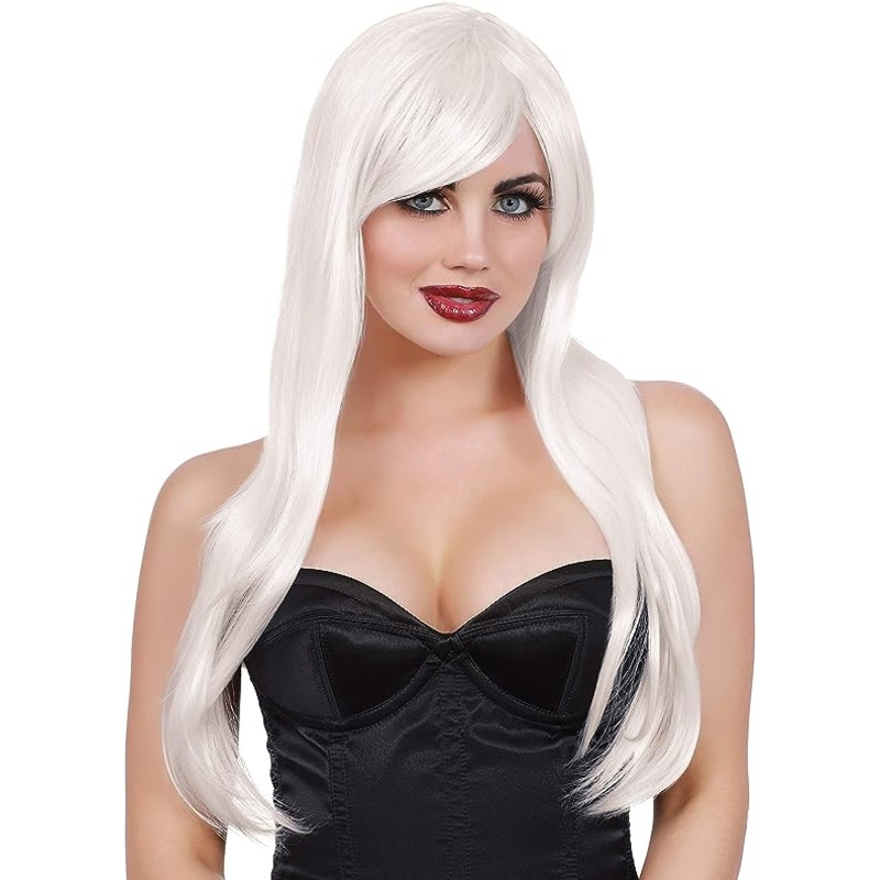 Wig Long Wavy White