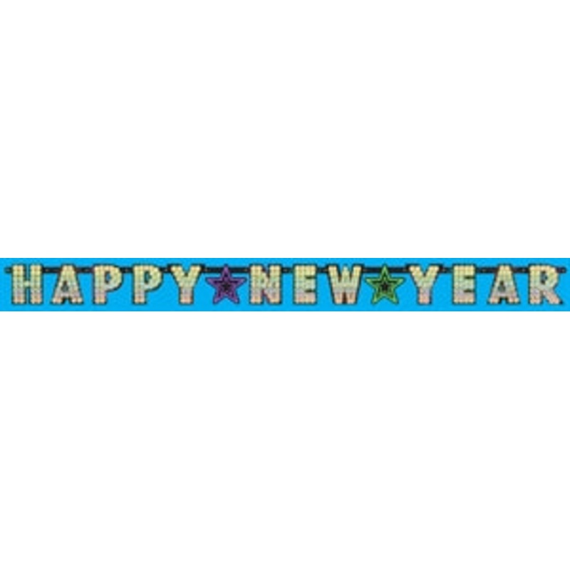 9.5' Midnight Marquee Happy New Year Banner