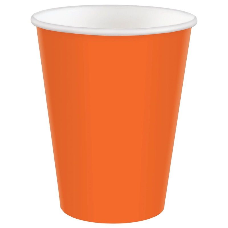 9oz. Paper Cups - Orange Peel - 20ct