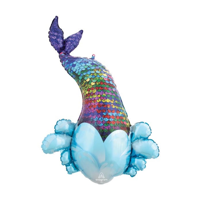 Balloon Mylar Mermaid Sequin Tail 39"