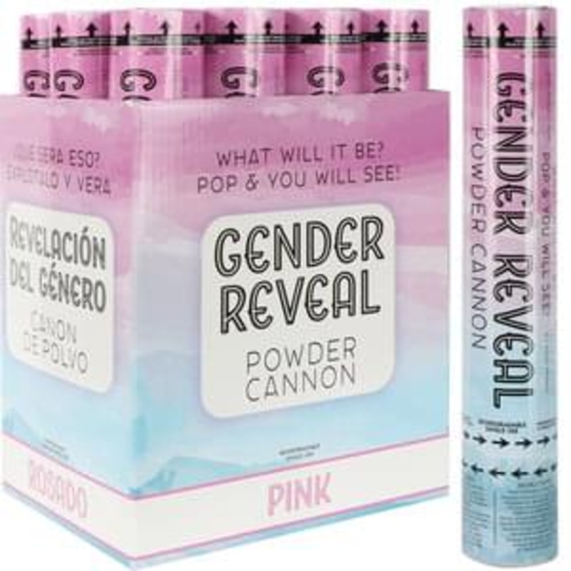 Cannon Powder Gender Reveal Pink 12IN