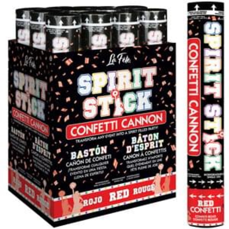 Confetti Cannon Red 12IN