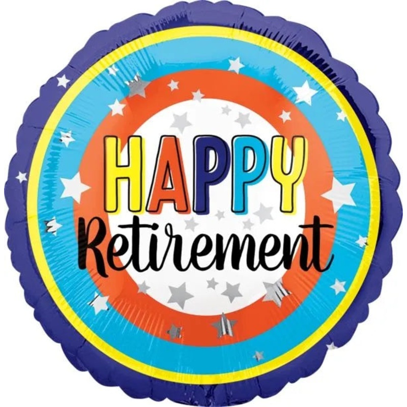 Happy Retirement 17" Mylar Balloon