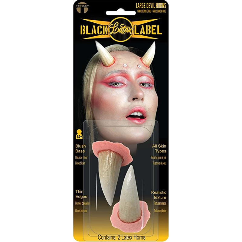 Latex Large Devil Horns Black Label