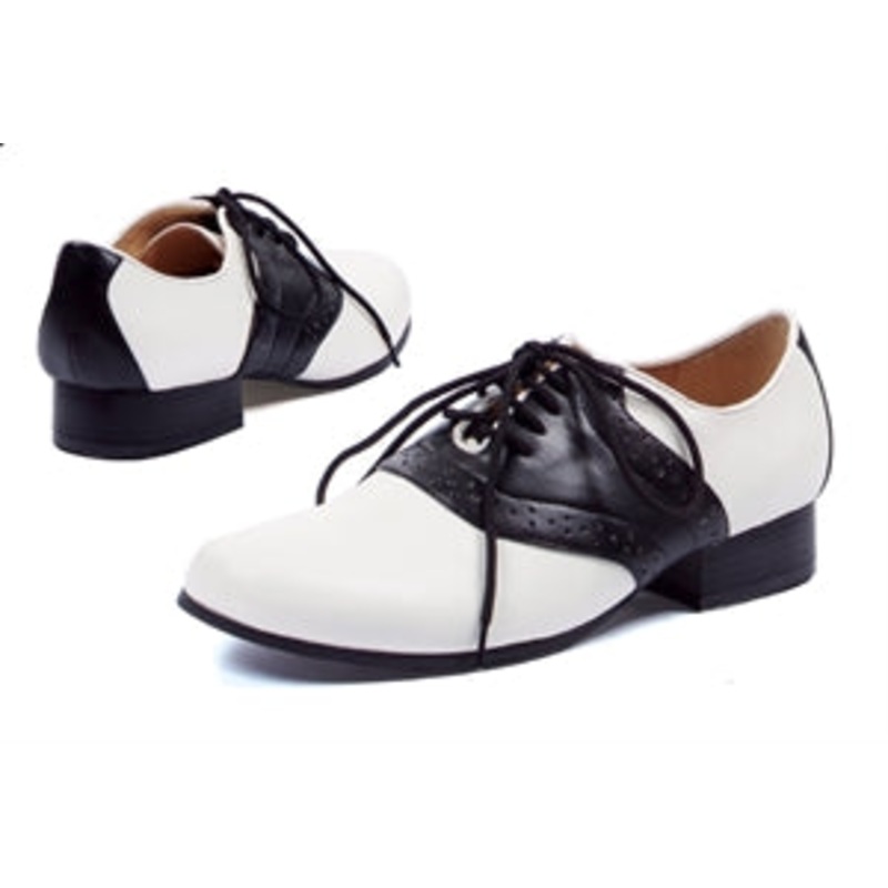 Shoes Saddle BLK/WHT Women 7