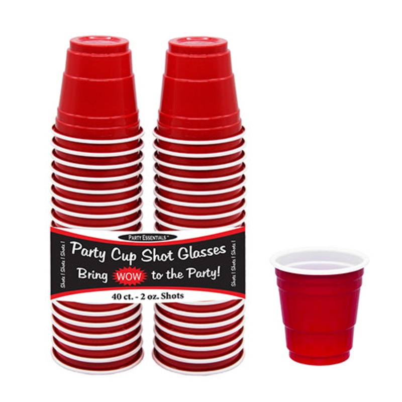 Shot Glasses Red Solo Cups 2OZ 40CT
