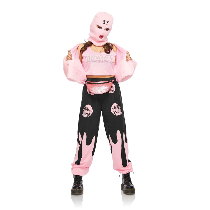 Ski Mask Pink Fashion Gansgter