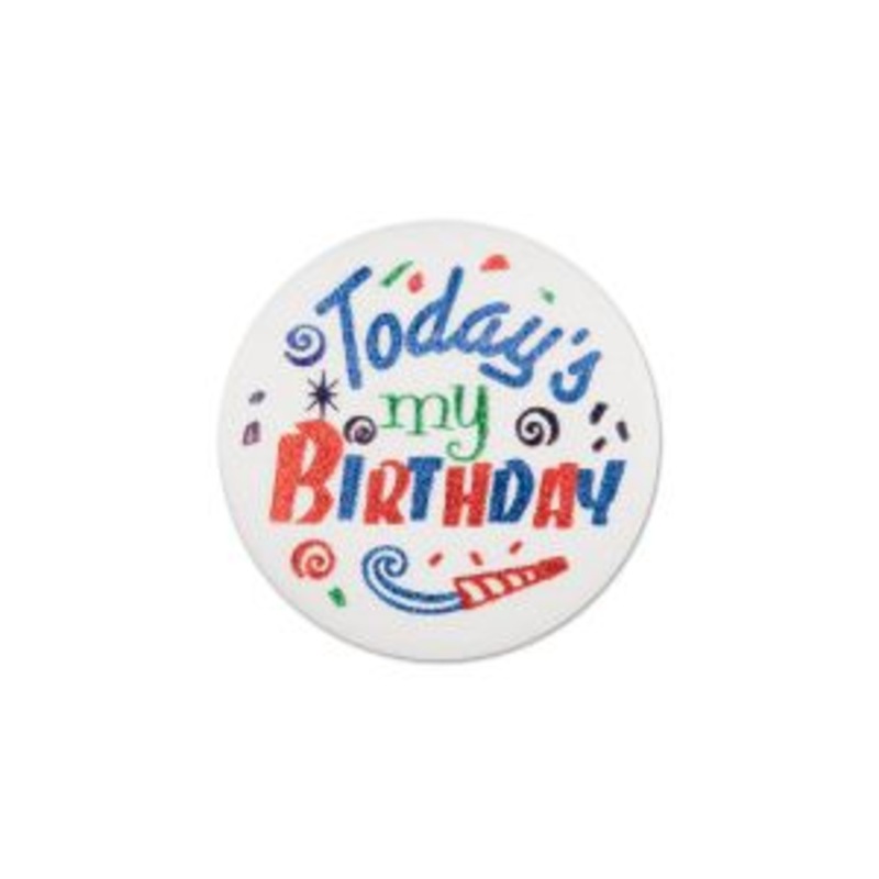 Button Todays My Birthday