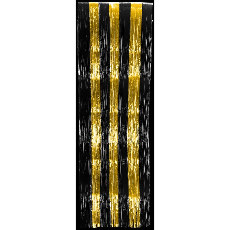 Metallic Curtain - Black/Gold