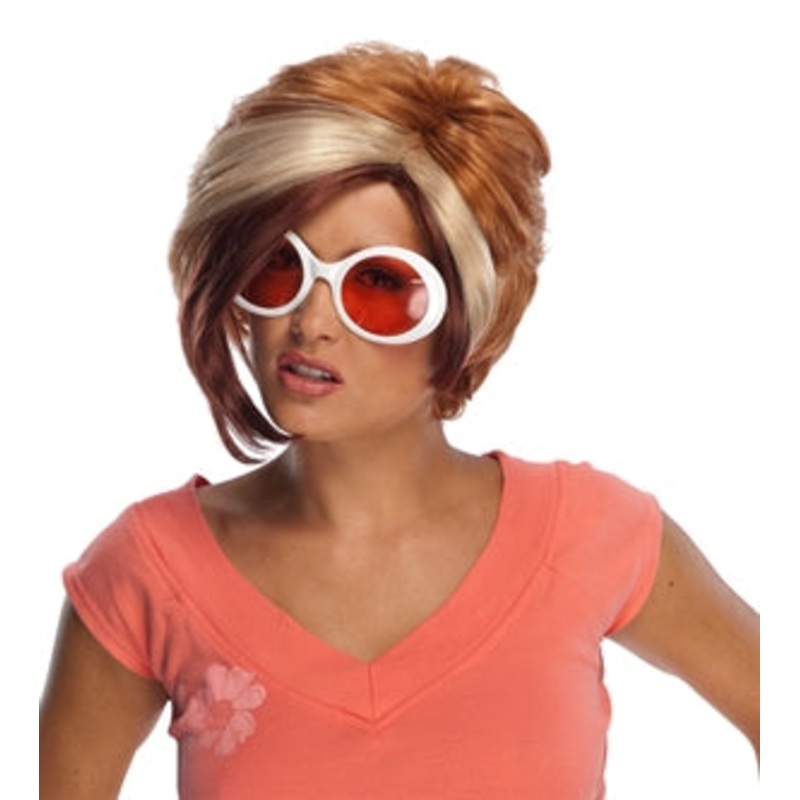 Wig Pixie Wig Red W/Blond