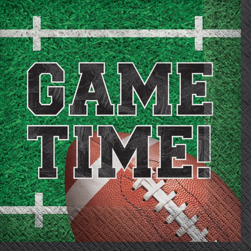 Football Tailgate & Touchdowns Beverage Napkins 125CT