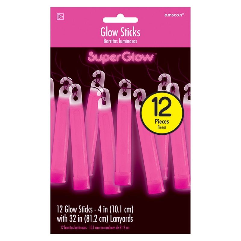 Glow Sticks - Pink (12CT)