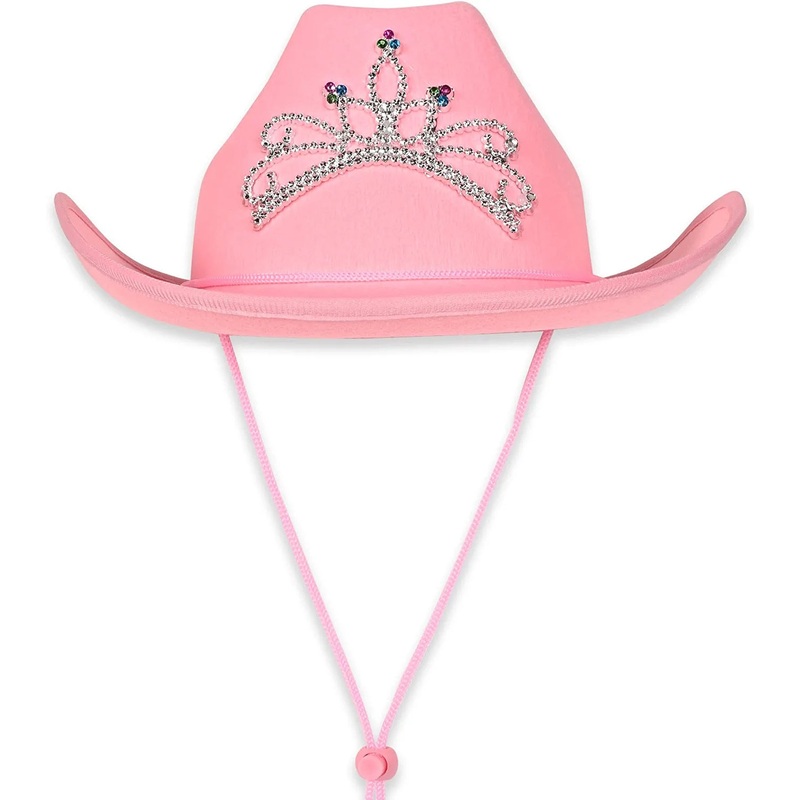 Hat Cowboy Pink w/Tiara