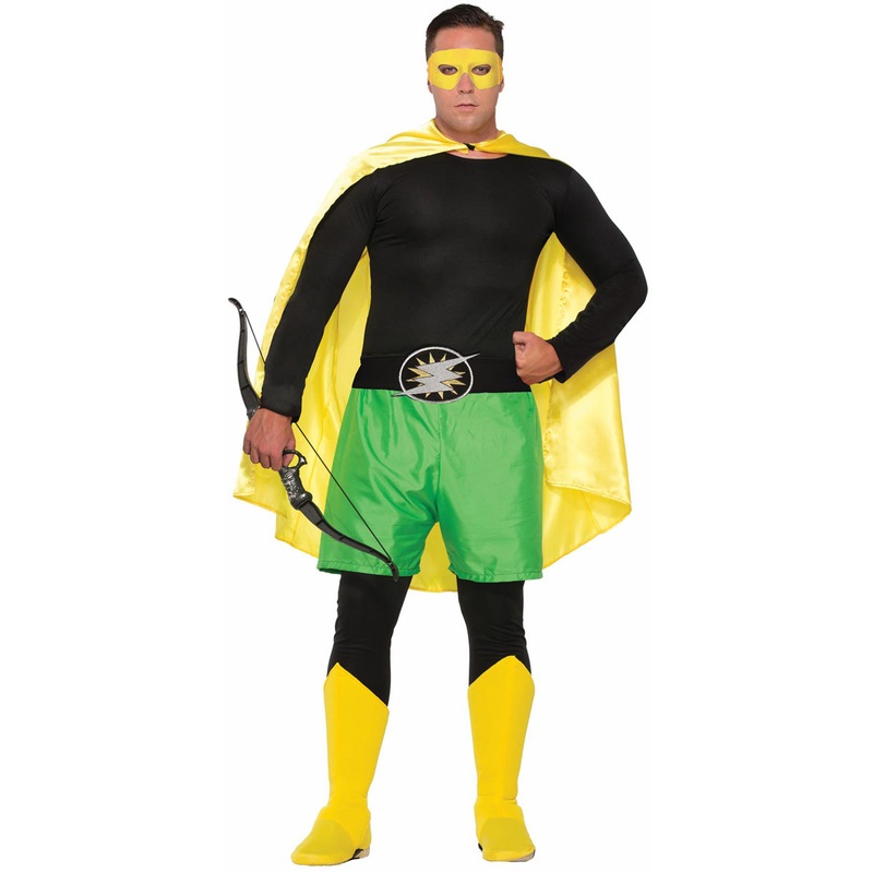 Hero Mask - Yellow Half Mask w/Ties