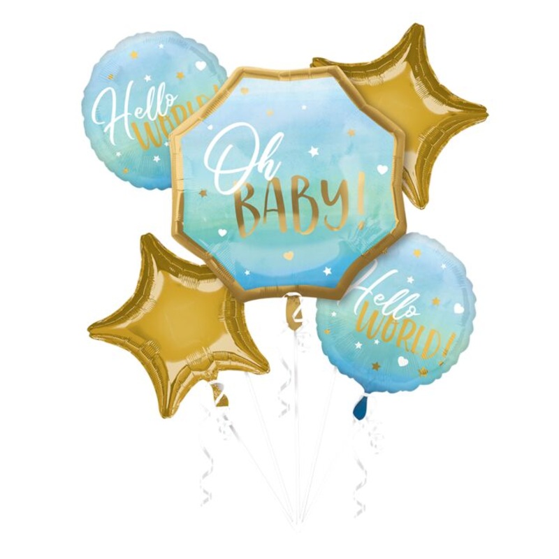 Oh Baby Mylar Balloon Bouquet Pink