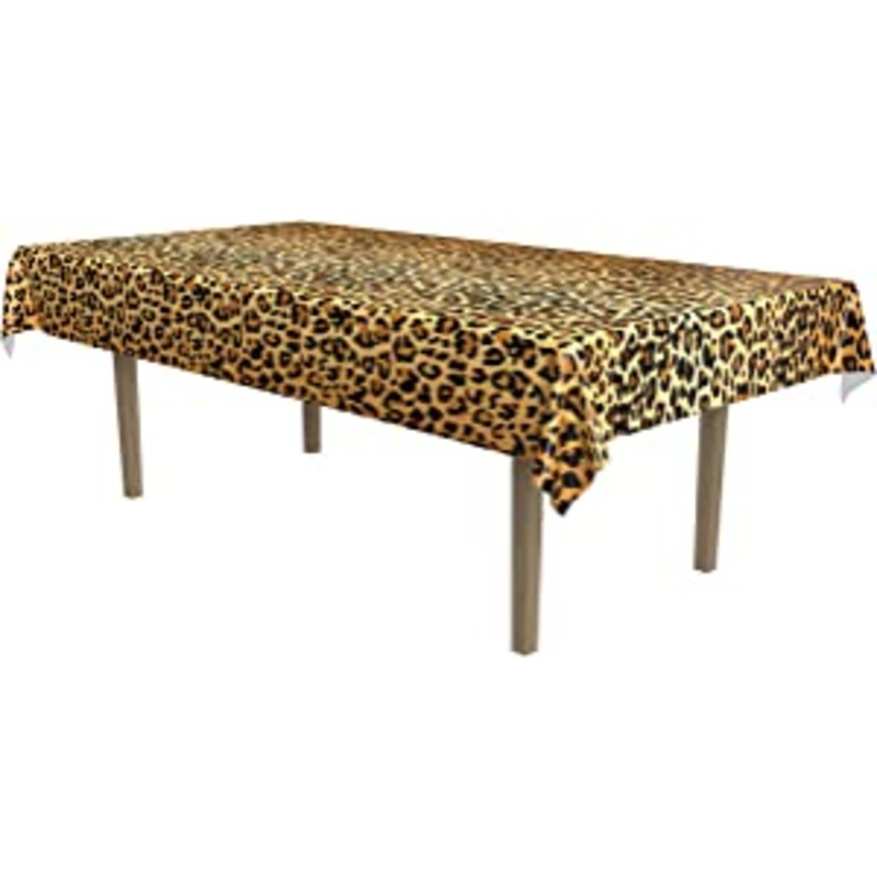 Rectangular Leopard Print Table Cover
